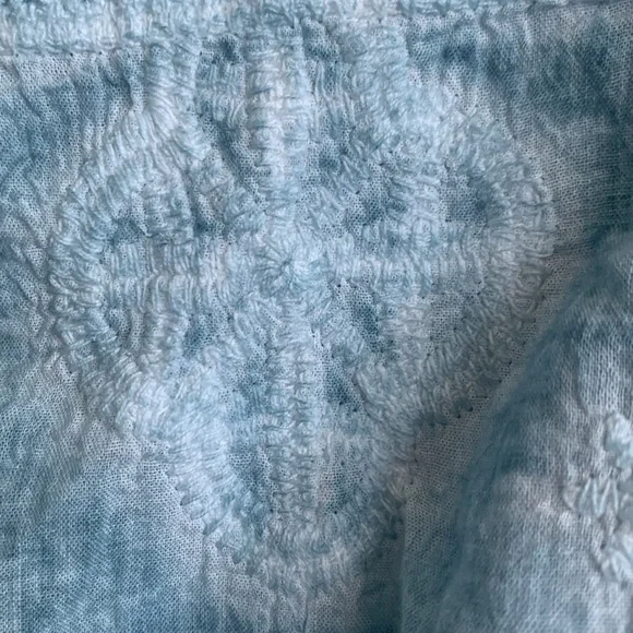 NWT Blue tie-dyed crotchet top - Picture 6 of 9